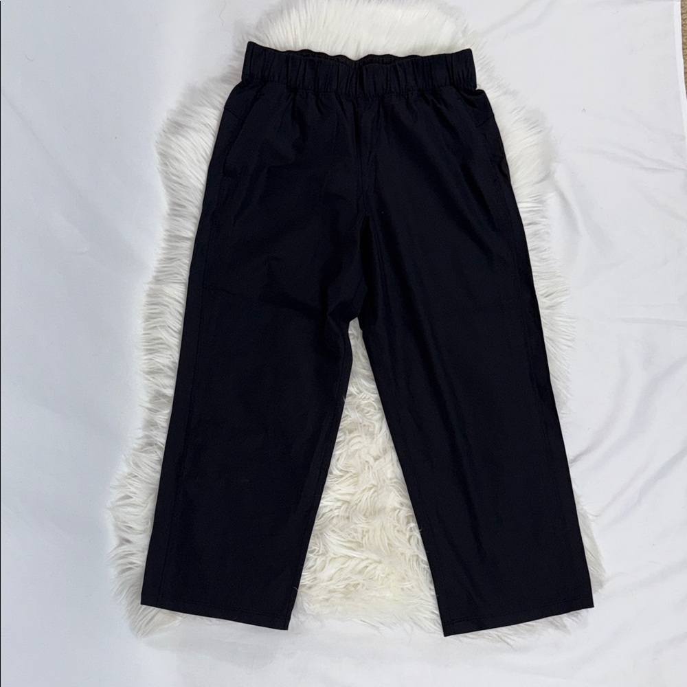 lululemon athletica Black Crop Track Pants